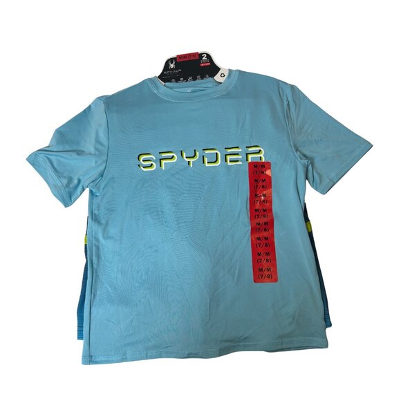 Spyder Boys’ 2-Piece Swim Set – Size M (7/8) | Quick-Dry, UPF 30+ - Picture 2 of 4